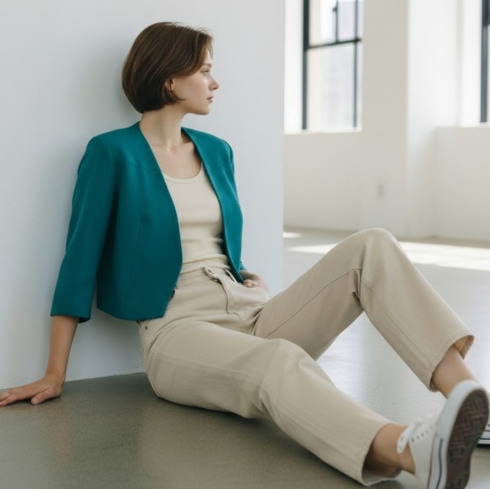 Vicolo Women's Teal Blazer